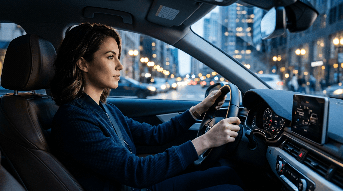 Studente duke mësuar të drejtojë